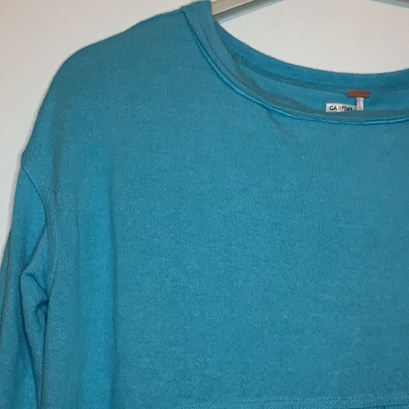 Free People | Blue Turquoise Long Sleeve Size Small - Picture 6 of 7